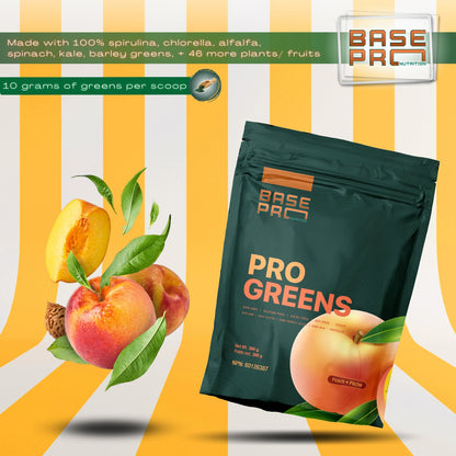 BASE PRO NUTRITION Pro Greens (Peach - 300 grams)