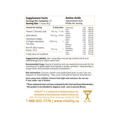 VITALITY Marine Collagen + Rose