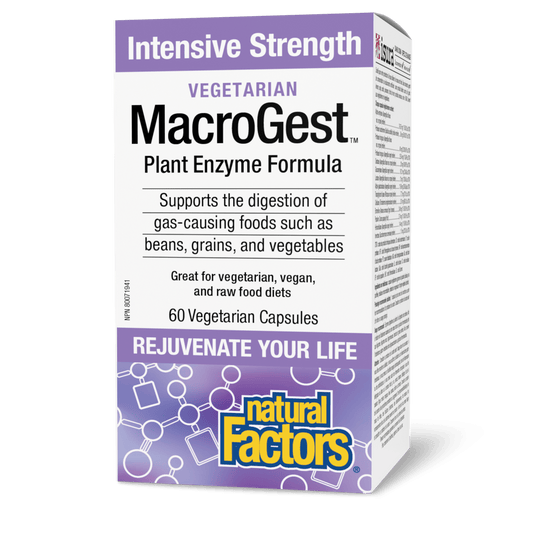NATURAL FACTORS MacroGest Plant Enzymes (60 veg caps)