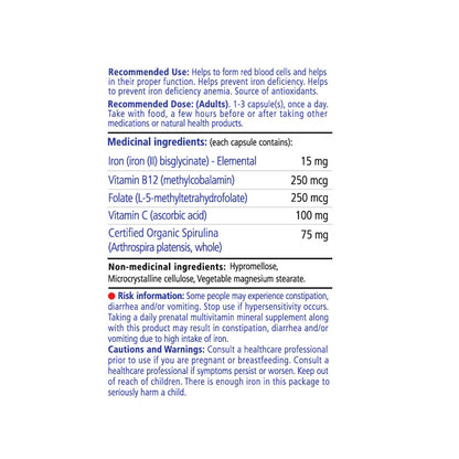 VITALITY Daily Iron + Organic Spirulina