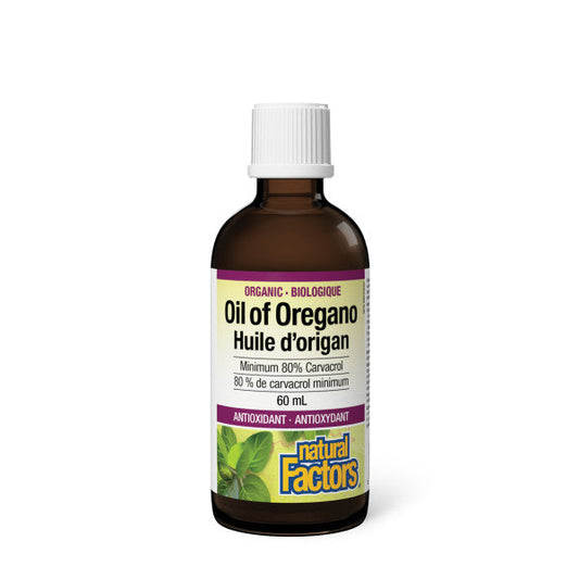 NATURAL FACTORS - Organic Oil of Oregano (60 ml)